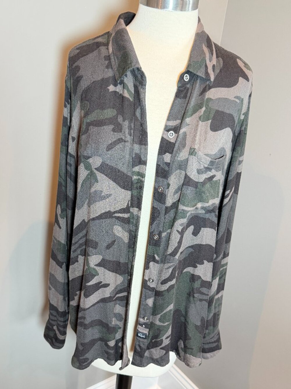 Rails Camoflauge Button Down Shirt